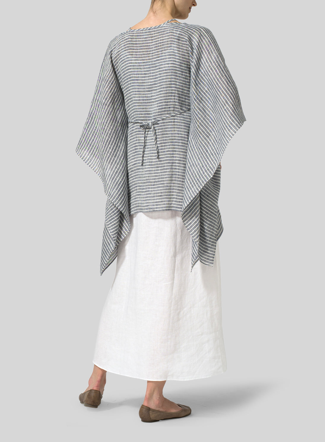 Cotton Linen Short Doll Sleeve Shirt Set