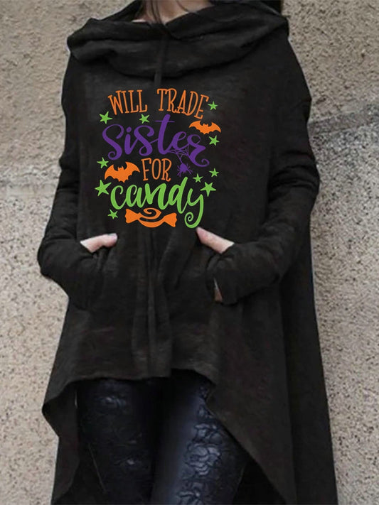 Will Trade Sister for Candy Halloween  Pullover Hoodie
