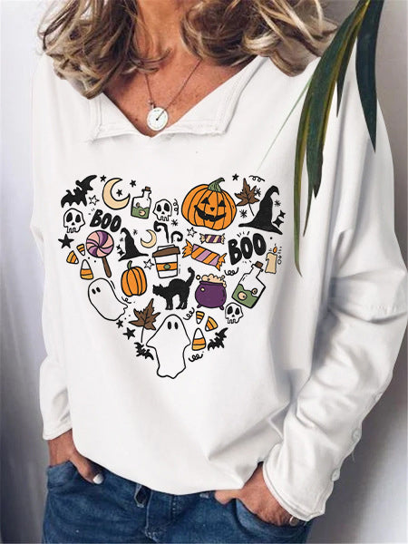Cute Boo Halloween  Loose Sweatshirts